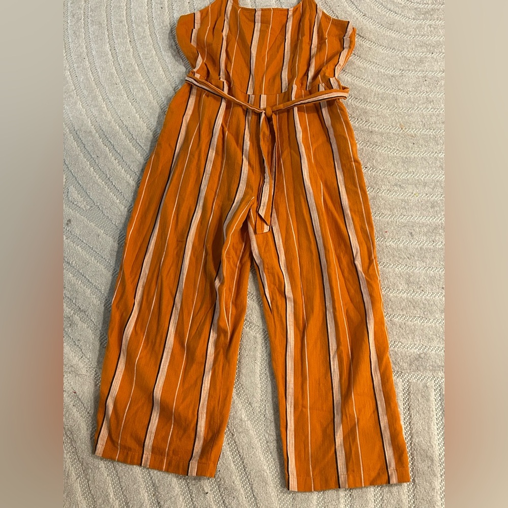 Lucky Brand Catalina Striped 100% Cotton Striped Causal Jumpsuit - XL - Picture 3 of 16